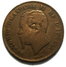 1861 M Italy 5 Five Centesimi