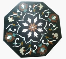 Tavolino In Marmo Da 18" Con