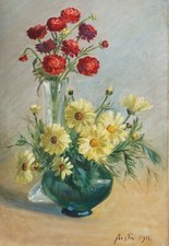 Willibald Besta, fiori in vasi