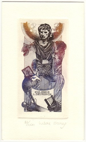 Hilde stevens exlibris - hilde, für