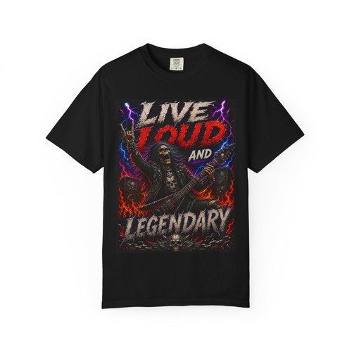 Maglietta live loud - live, and
