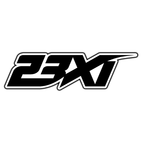 Adesivo 23xi racing - 23xi, nero