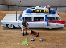 Playmobil 9220: Ghostbusters ECTO-1 Auto LUCI SUONI FUNZIONANTI ma incompleta