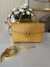 borsa in pelle di struzzo