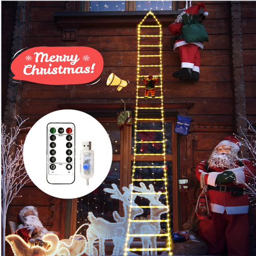 Scala babbo natale led - scala,