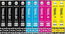 NEW CHIP  aggiornato  10 Cartucce 604XL Comp. EPSON XP 2200