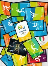 FIGURINE PANINI - RARA SERIE COMPLETA 45 CARDS " OLIMPIADI RIO 2016" PERFETTE!!