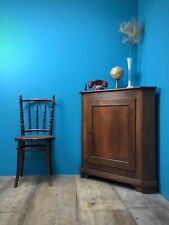 CREDENZA ANGOLARE NOCE MASSICCIO MADIA ANGOLIERA ANTICA CUCINA FRIULI MONTAGNA