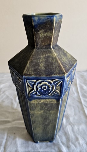 Vase barbotine majolique art - vase,