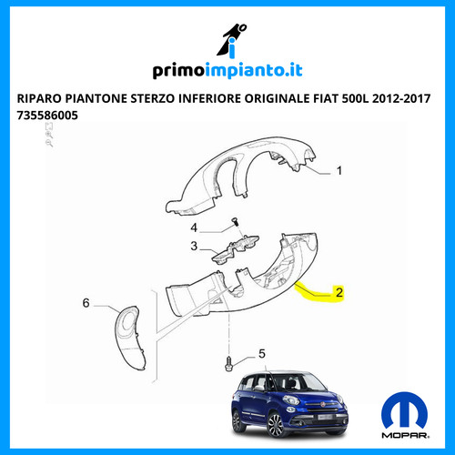 Riparo piantone sterzo - riparo,