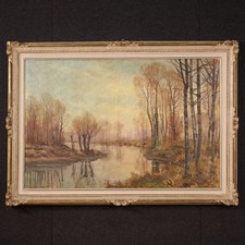 Grande dipinto paesaggio - , xx
