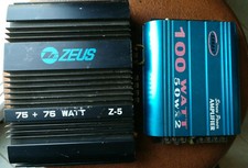 Coppia Di Amplificatori Da Auto Zeus Z-5 Lebas autoradio vintage car stereo