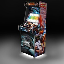 Flat pack Classic Verticale Arcade Machine Cabinet Kit con opera d'arte inclusa
