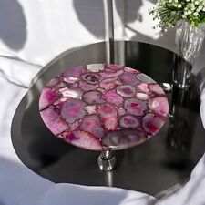 Piano in pietra di agata rosa