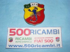 FIAT 500 D F L R STEMMA SCRITTA LOGO ABARTH PER MASCHERINA 1 SERIE