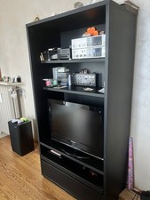 Mobile nero porta tv e hi-fi