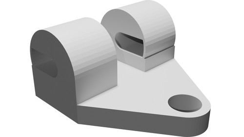 Supporto isolatore recinzione - supporto,