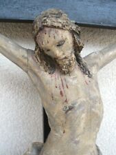 Crocifisso in legno scolpito e dipinto a mano - Italia - XVIII e XIX secolo