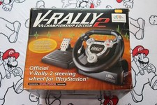 PLAY STATION 1 PS1 PSX MANDO VOLANTE WHEEL OFICIAL V RALLY 2 INFOGRAMES