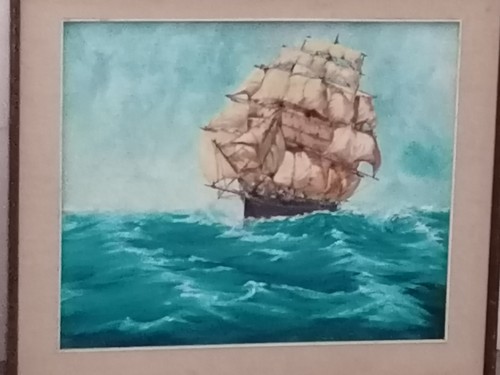 Quadro veliero nave barca a - veliero,