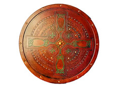 Scudo in legno croce celtica