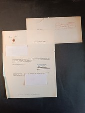 1969 AC Milan Official Letter