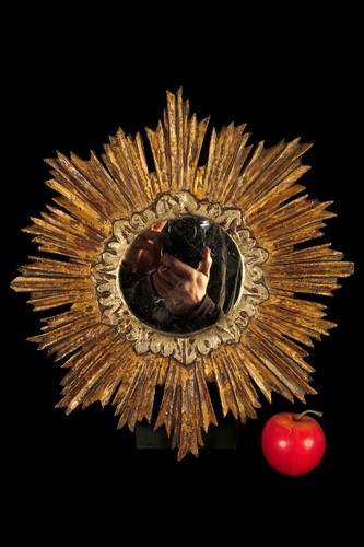Antico specchio sole - antico, arte