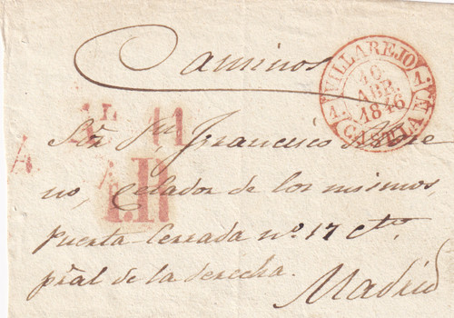 Spagna 1846 fronte - , da