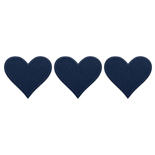 3pcs cuore applique ricamo per - 3pcs,