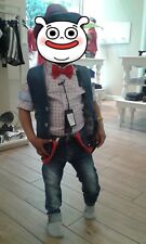 Completo bambino jeans camicia gilet Manuell&Frank Made In Italy ottima qualità
