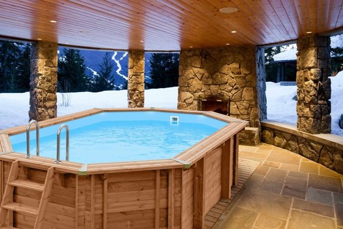 Piscina legno fuori - piscina,