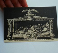 Santino Cart Sacro Corpo Reliquia S Fausto Martire Patrono Castellina Chianti
