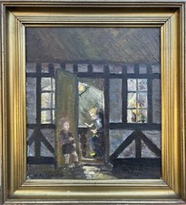 Vecchio Casa Legno Uomo Legge