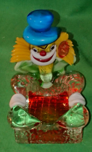 Murano clown cendrier vide - clown,