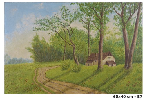 Quadro paesaggio firmato - quadro,