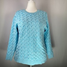 Maglione Lands' End Blu Bianco