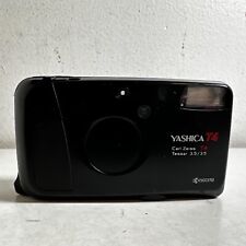 Kyocera Yashica T4D Carl Zeiss Tessar fotocamera compatta zoom ottico 3,5 nero