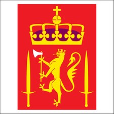 ADESIVO STICKER Stemma Reale Esercito Norvegese 
