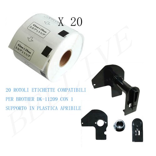 Rotoli etichette adesive - 20,