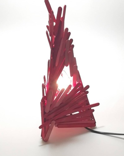Scultura fiamma lampada - ,