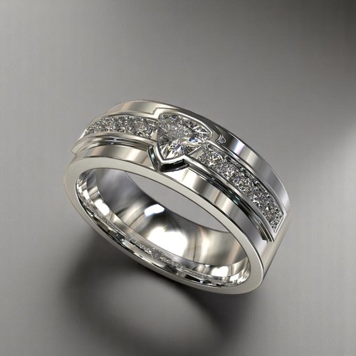 Anello uomo oro - da, in