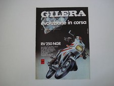 advertising Pubblicità 1985 MOTO GILERA RV 250 NGR