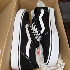 Vans Sneaker Uomo Ward, Tela Scamosciata Nero Bianco Taglia 8,5 M US