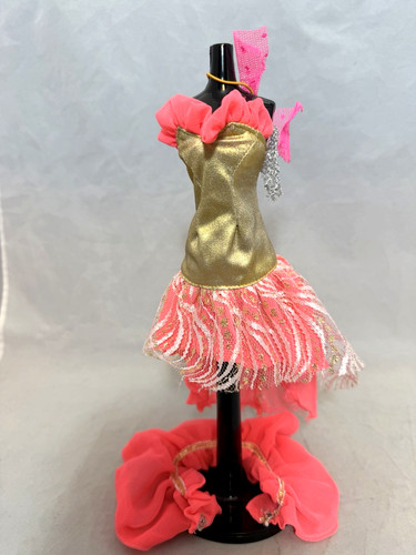 Abito jem doll - glitter, gold