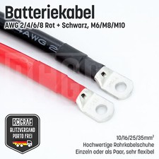 Cavo batteria 2/4/6/8 AWG