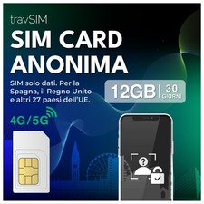 SIM Anonima già attiva 12 GB
