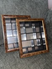 Vintage Glass Wood Mirrored