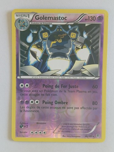 Carte pokémon francais golurk - carte,
