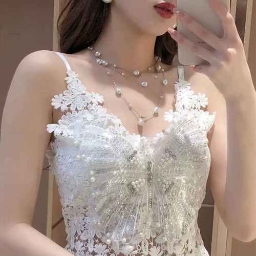 Top corta donna con - top,