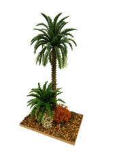 Palma Doppia Cm 13 - Oasi Deserto Vegetazione per Presepe